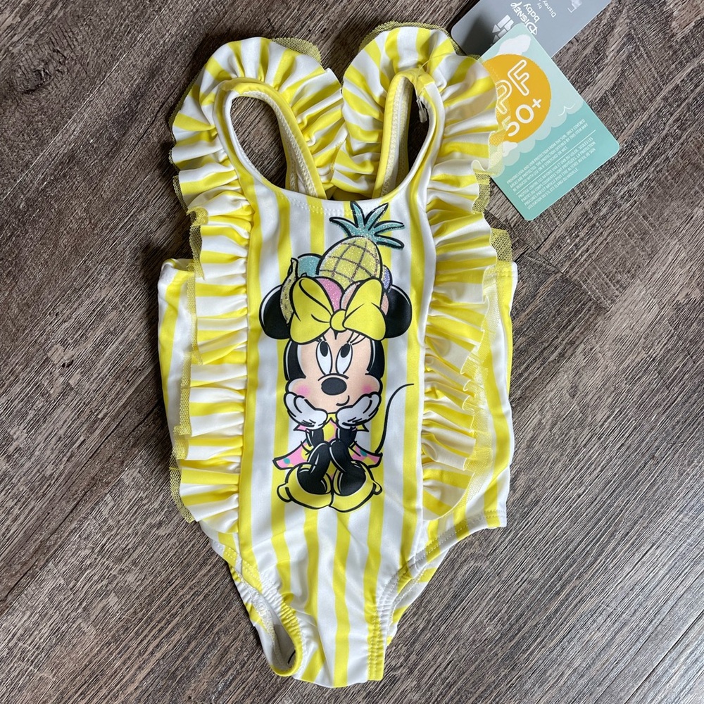 Disney Baby Minnie Mouse ruffle strap bathing suit